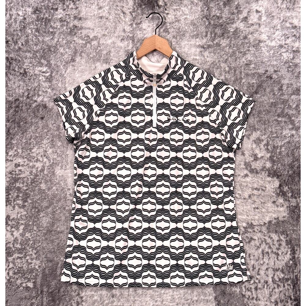 Kastel Denmark Equestrian Top XL Womens Arabian Riding Print Sun Shirt UPF